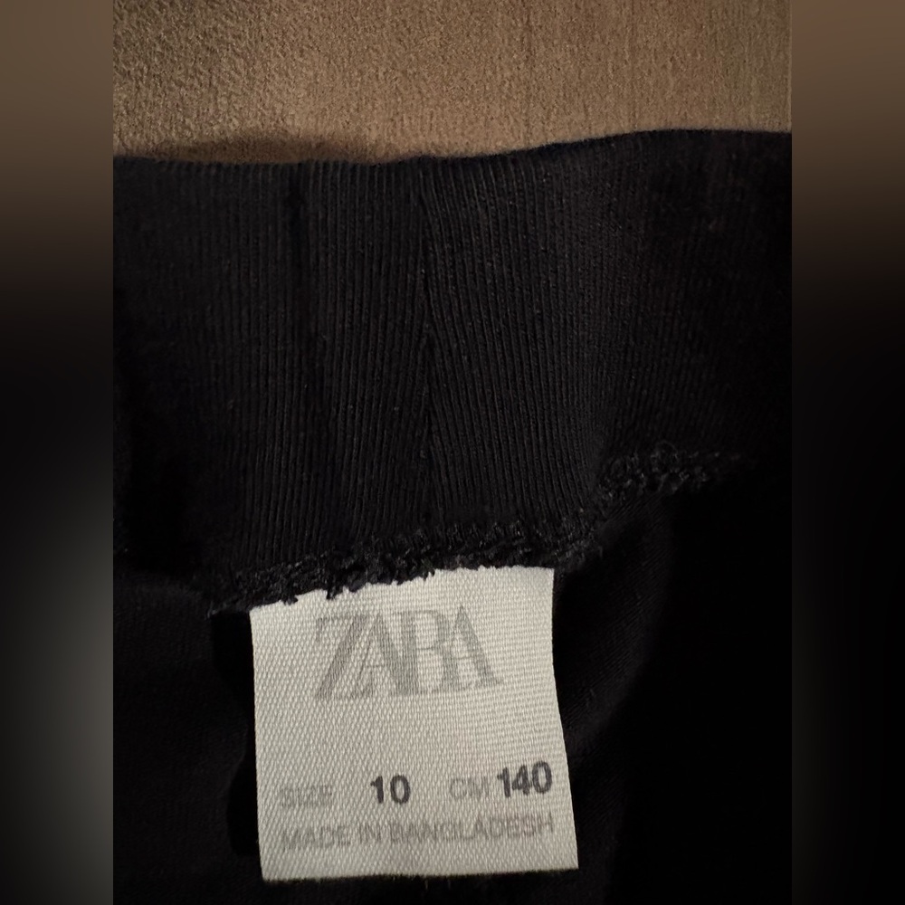 Zara Girls Black Leggings – Set of 2 – Size 10Y (140 cm)